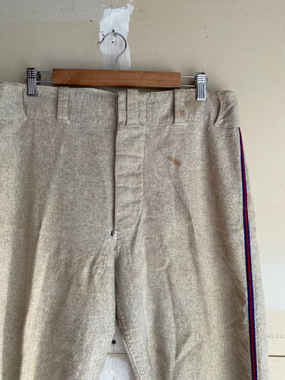 1950s Wool Baseball Pants | 34