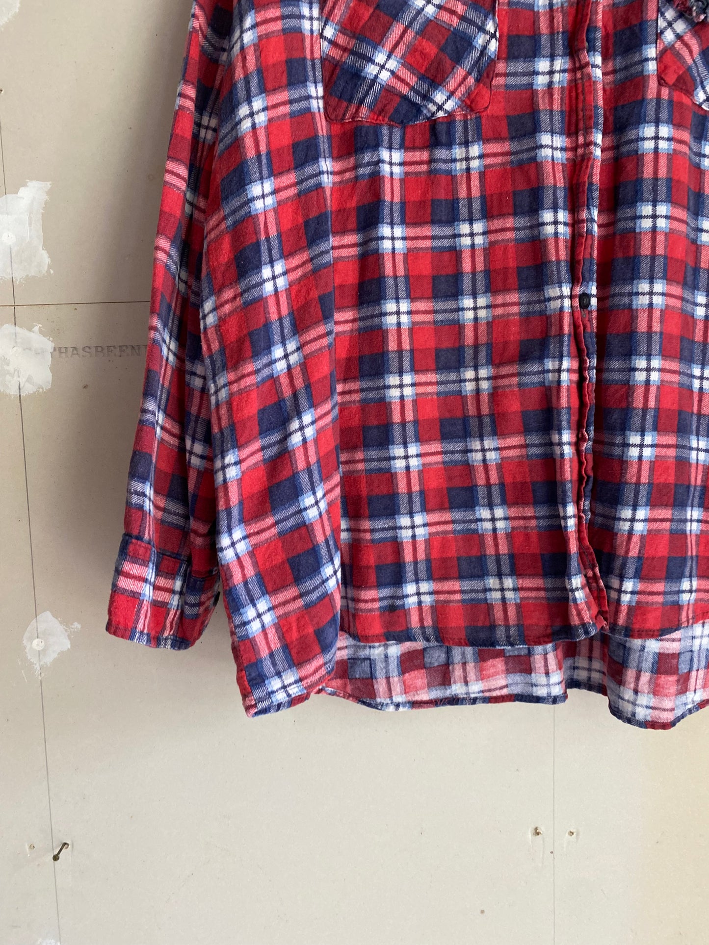 1980s Boxy Faded Flannel | XL