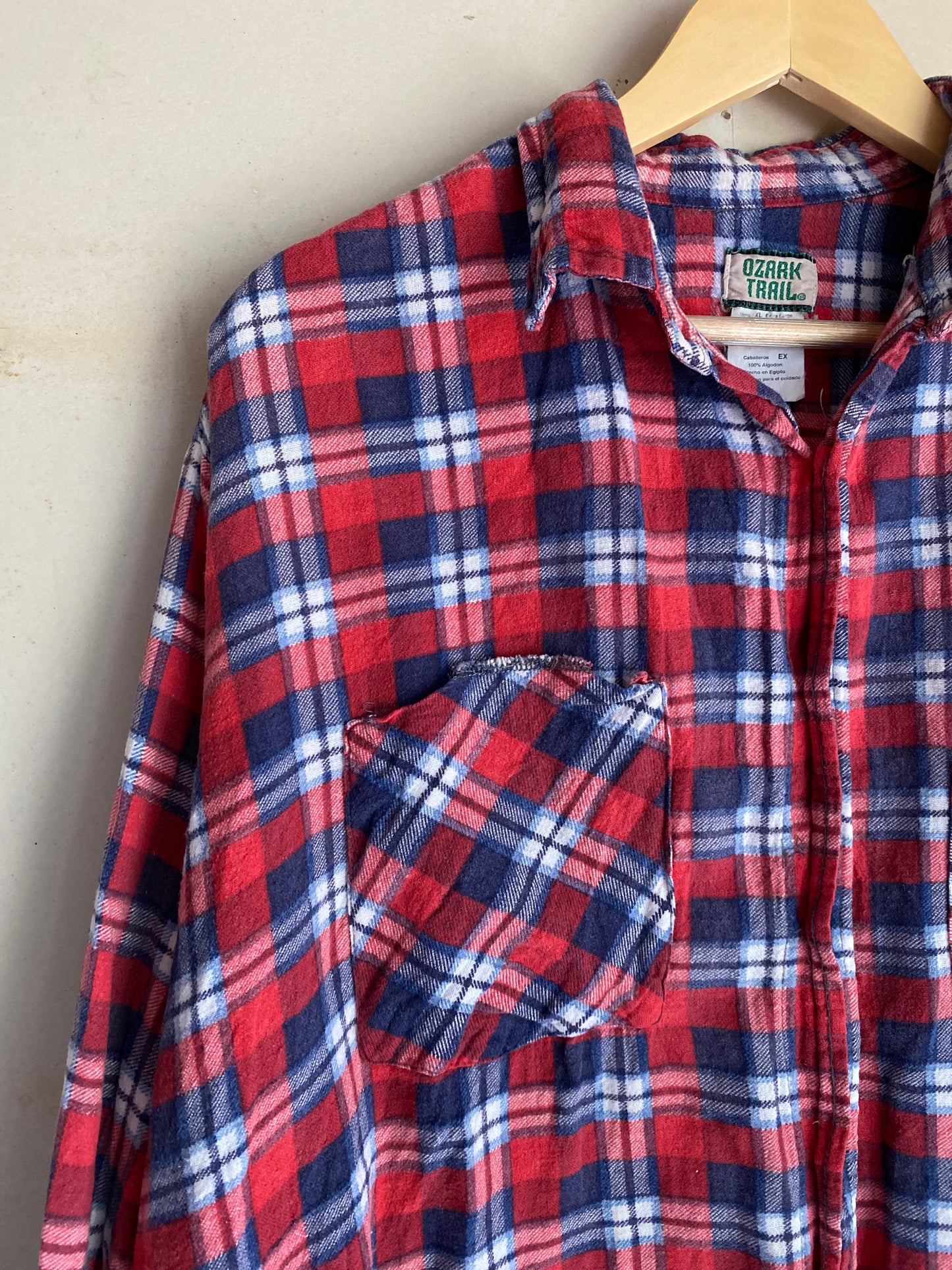 1980s Boxy Faded Flannel | XL