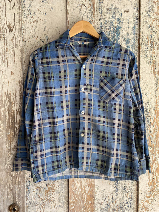 1960s Repaired Flannel Loop Collar | S