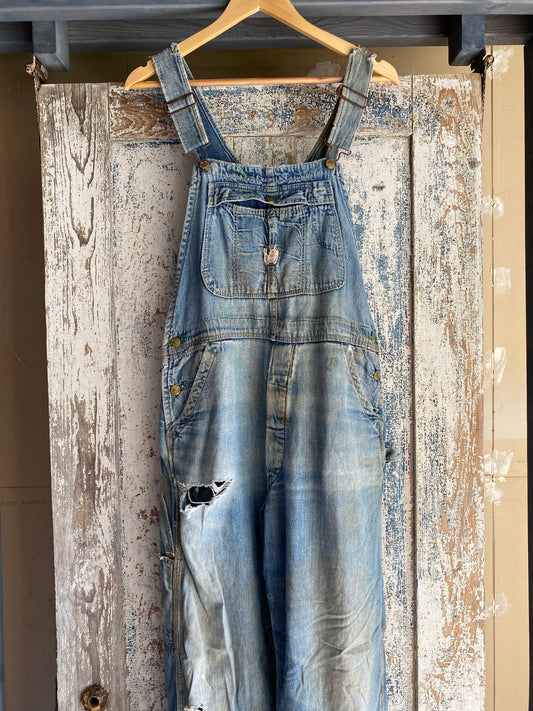 1960s Distressed Overalls | 35