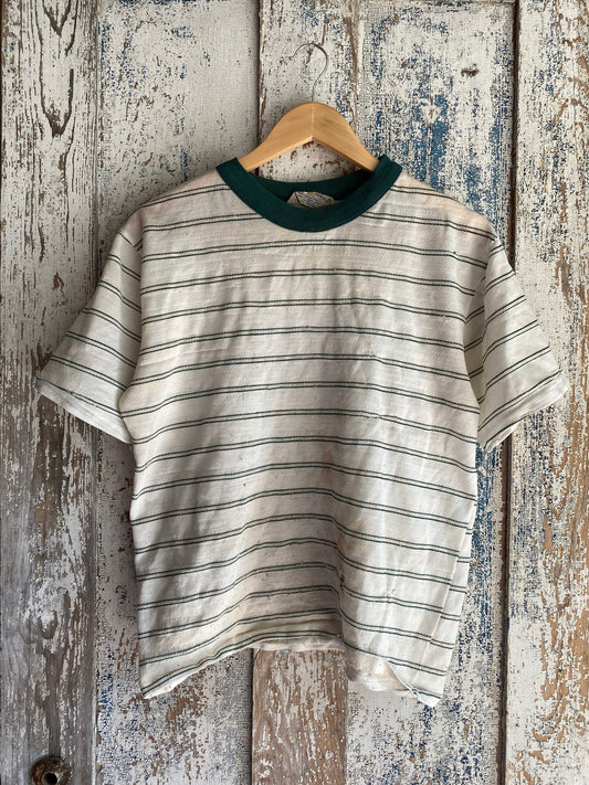 1970s Striped Knit Shirt | M