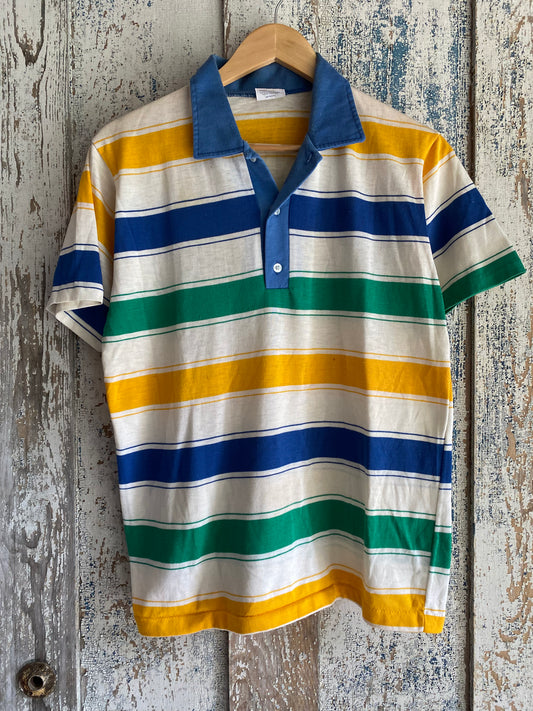 1980s Striped Shirt | M