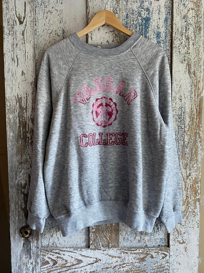 1980s Felt Letter Collegiate Crewneck | L