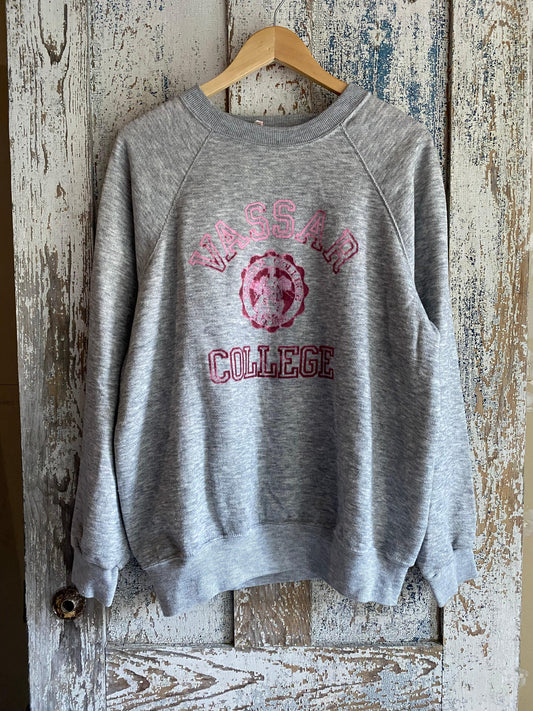 1980s Felt Letter Collegiate Crewneck | L