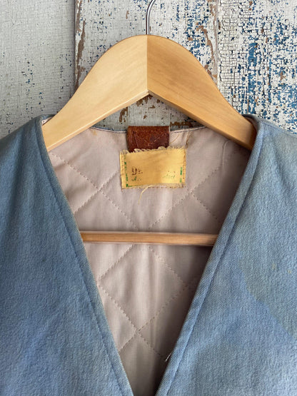 1970s Western Button Up Vest | M
