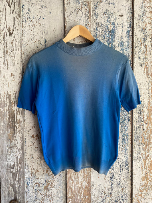 1970s Sunfaded Knit Shirt | M