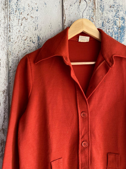 1970s Button Up Overshirt | M