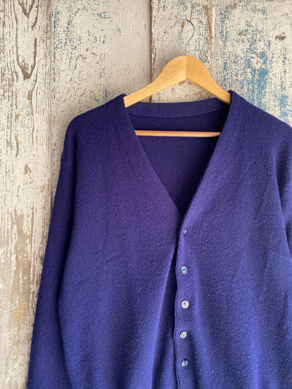 1980s Navy Cardigan | L