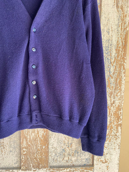 1980s Navy Cardigan | L