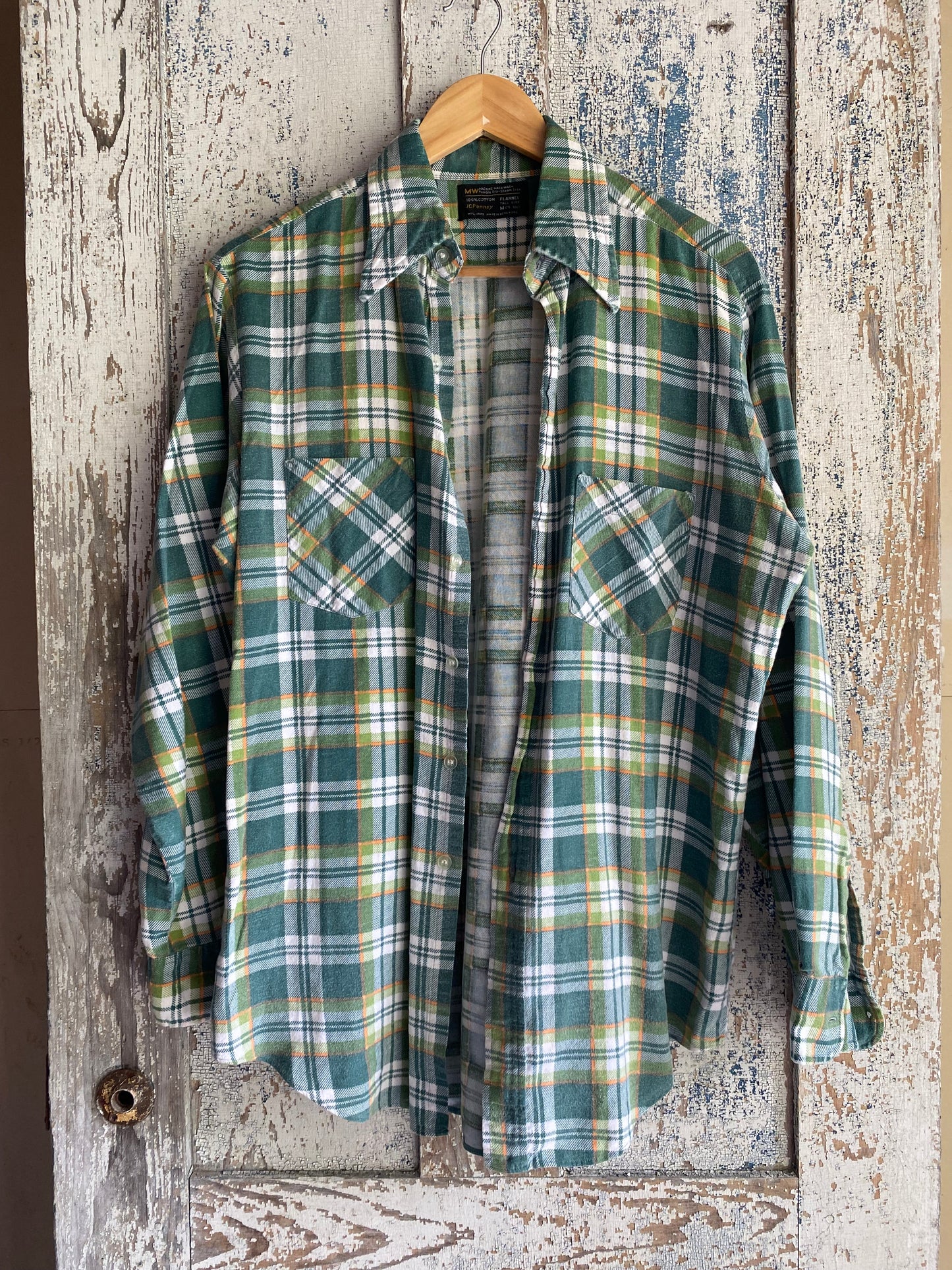 1970s Flannel Shirt | L