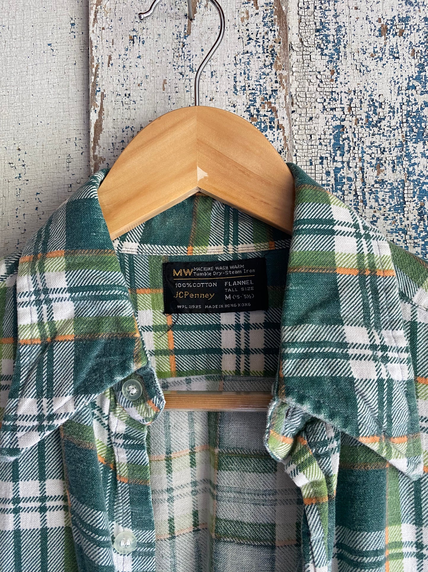 1970s Flannel Shirt | L