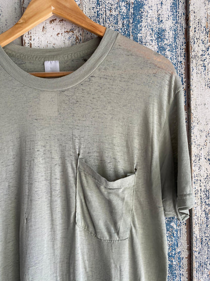 2000s Sage Pocket Tee | M