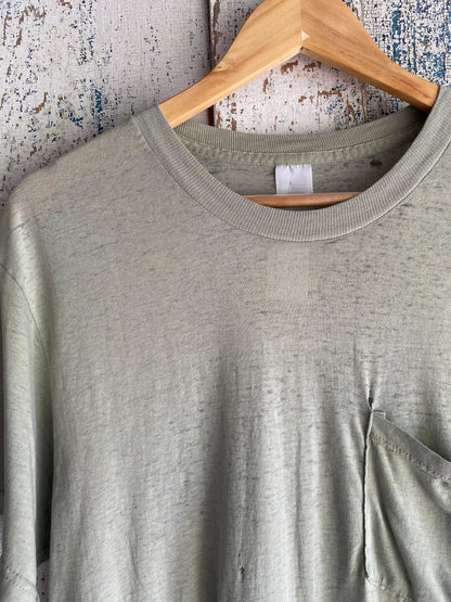 2000s Sage Pocket Tee | M