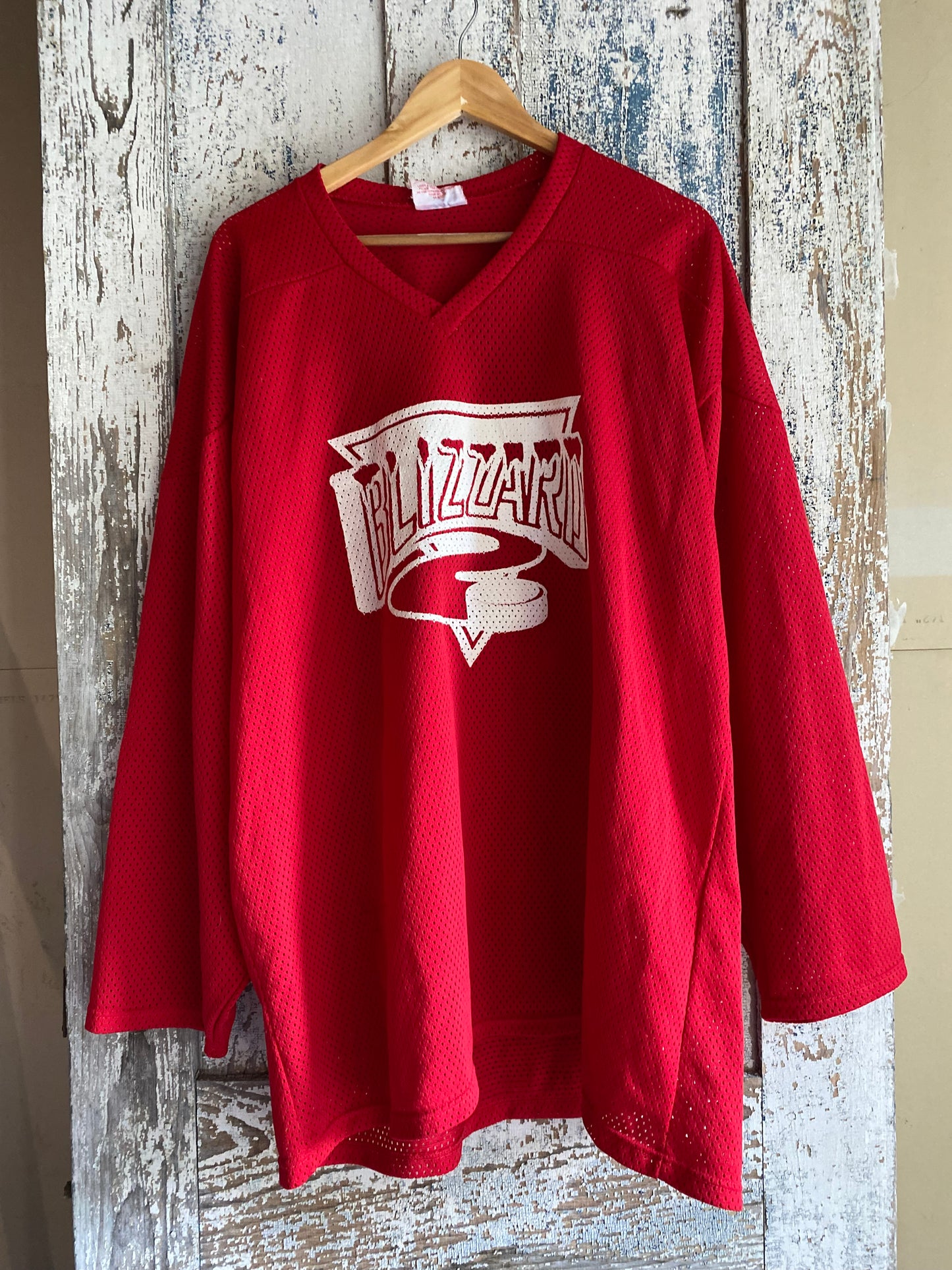 1980s Mesh Hockey Jersey | XL