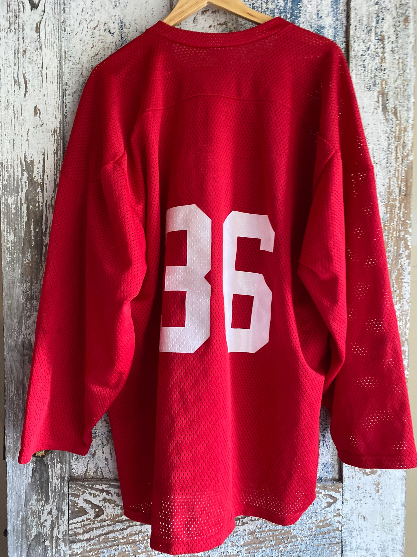 1980s Mesh Hockey Jersey | XL