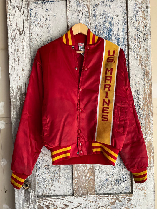 1980s Satin Marine Jacket | L