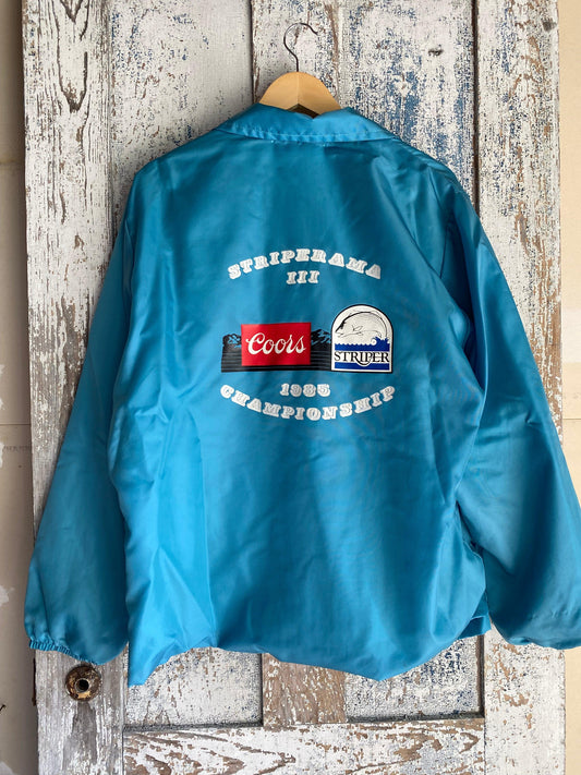 1980s Nylon Beer Jacket | L