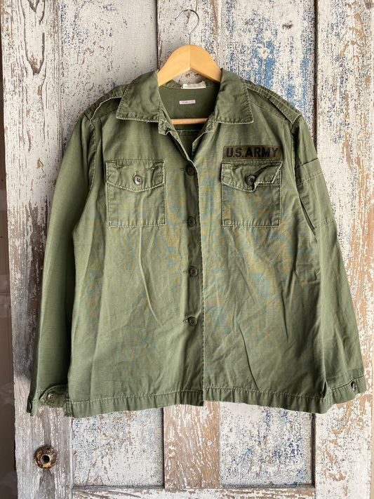 1970s Boxy Military Shirt | M