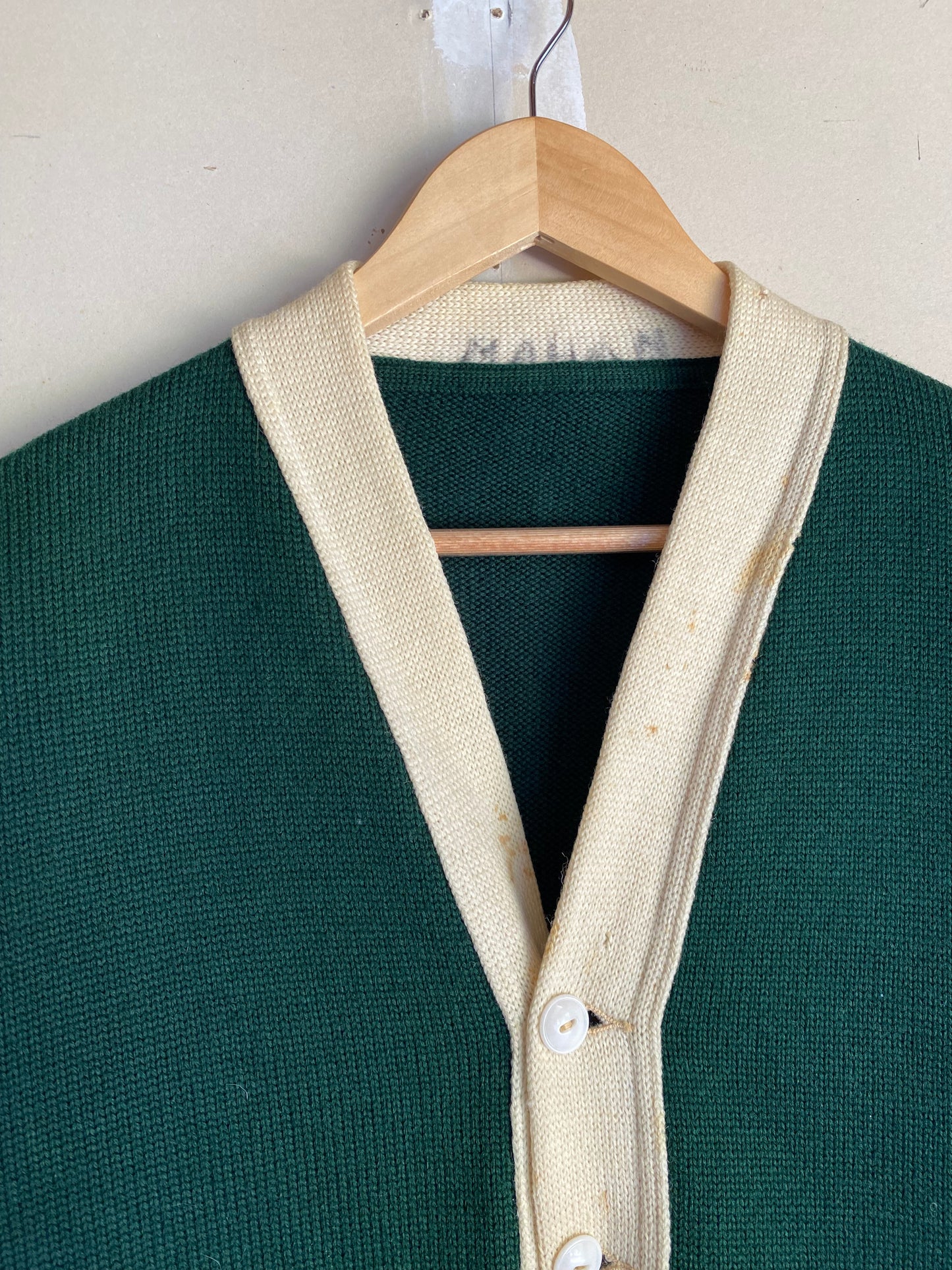 1960s Sleeve Stripe Cardigan | L