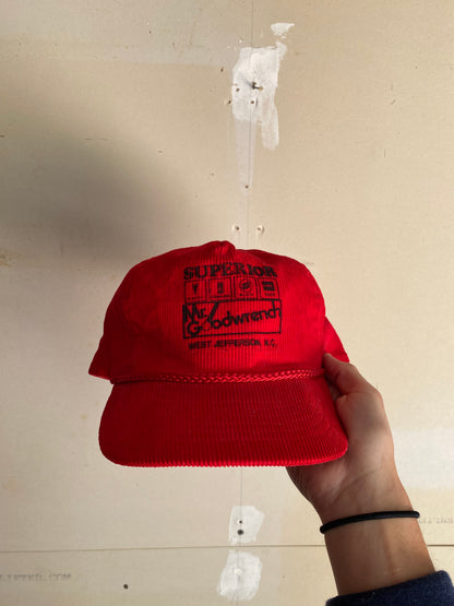 1990s Corduroy Red Hat