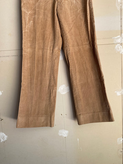 1970s Corduroy Flared Pants | 30