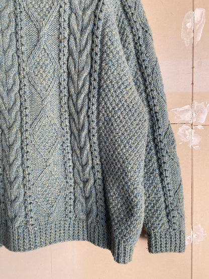 1970s Cable Knit Sweater | L