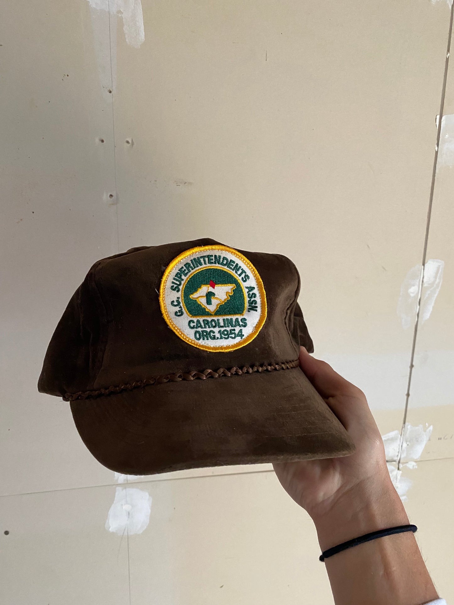 1980s Brown Suede Hat