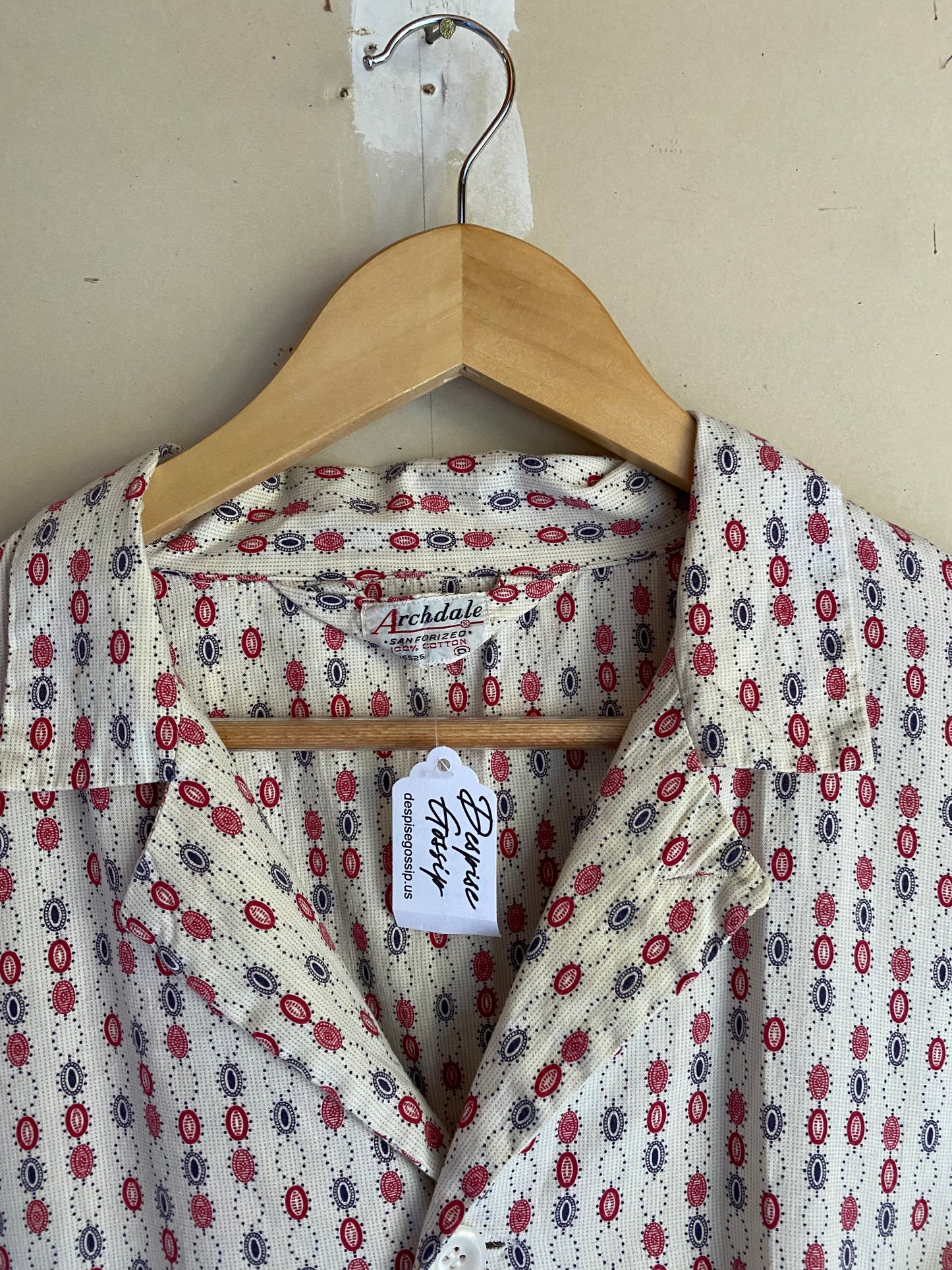1970s Camp Collar Shirt | XL