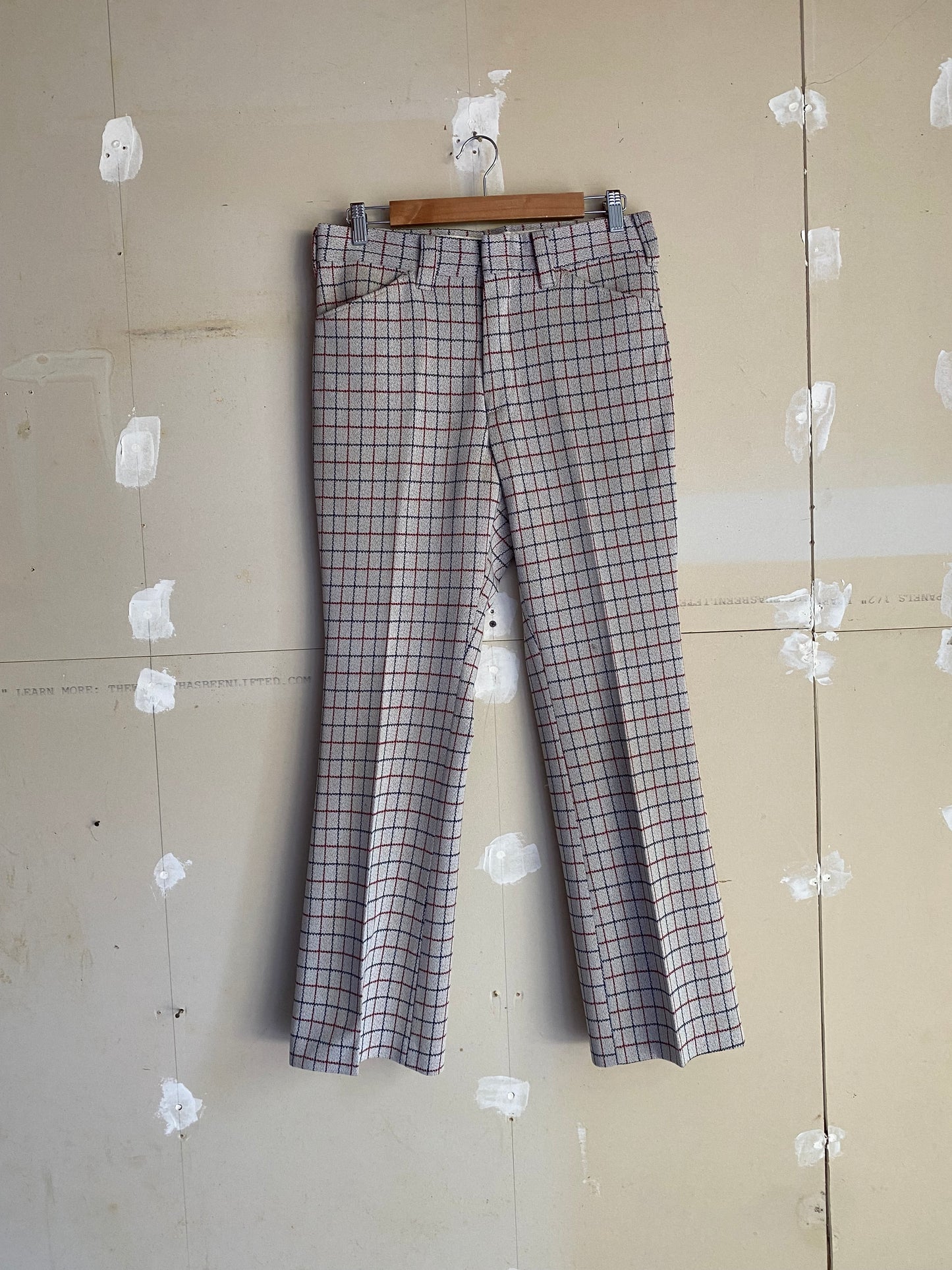 1970s Patterned Flared Slacks | 31