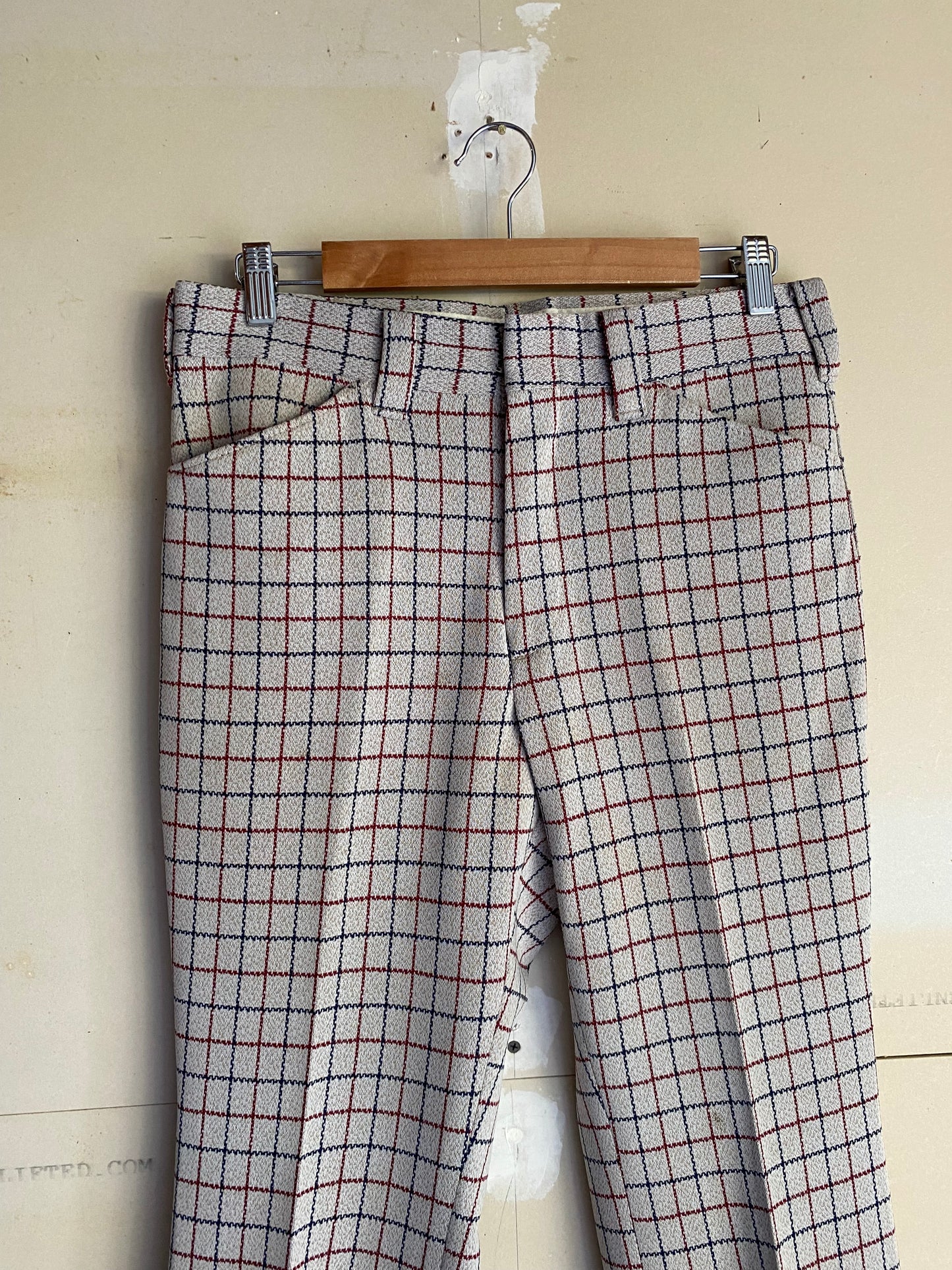 1970s Patterned Flared Slacks | 31