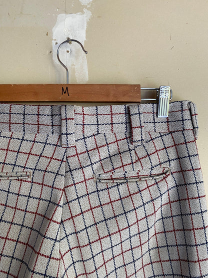 1970s Patterned Flared Slacks | 31
