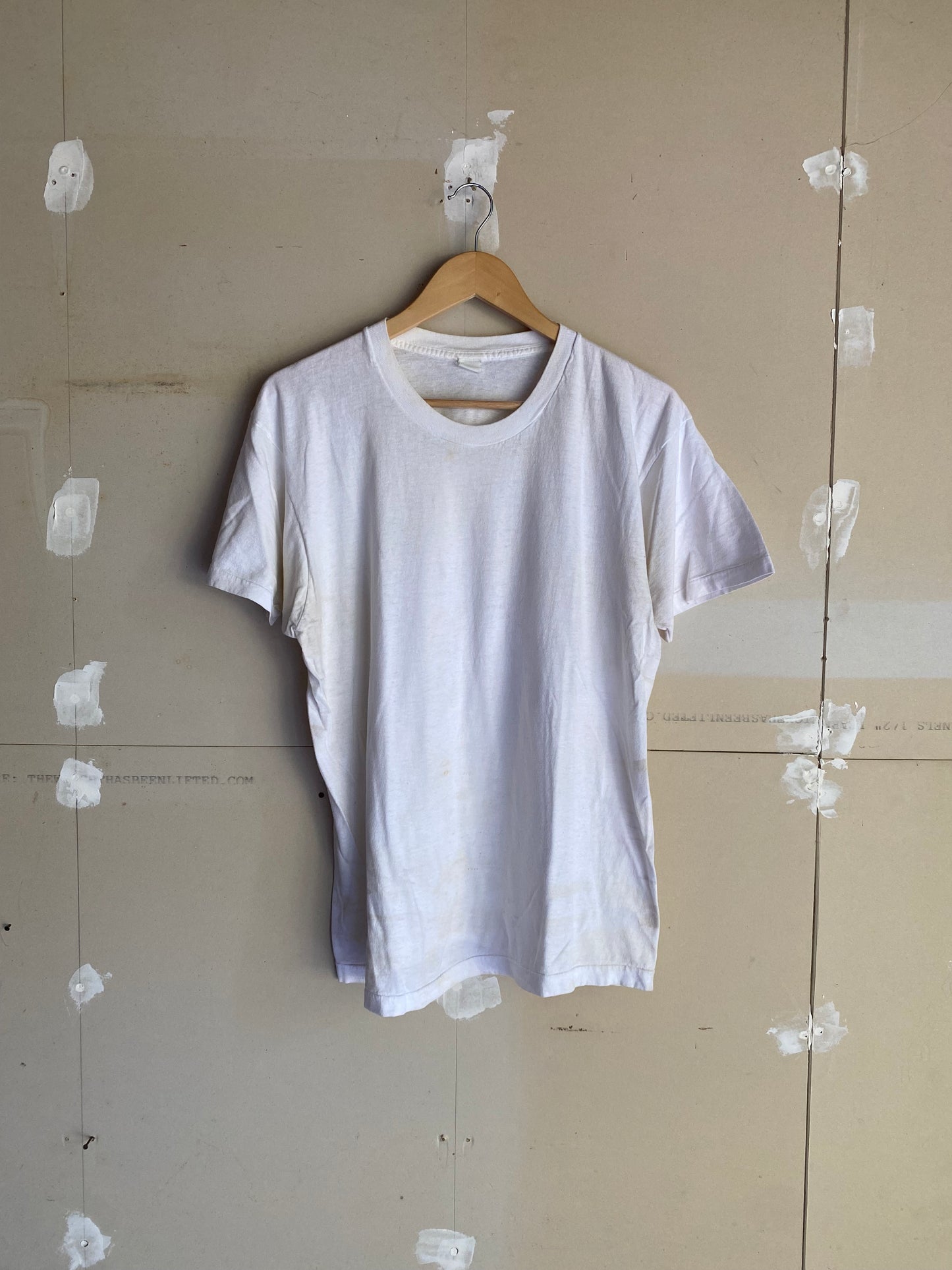 1980s White Blank Tee | L