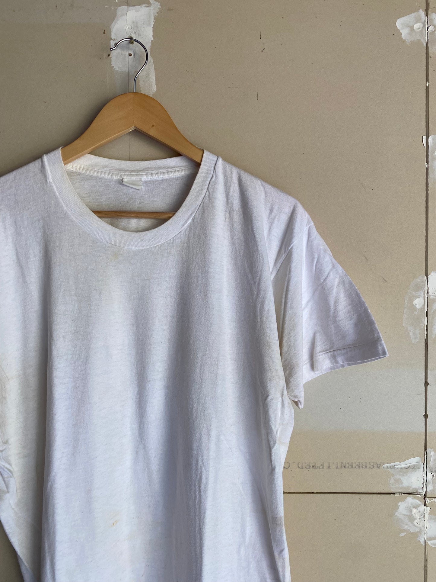 1980s White Blank Tee | L