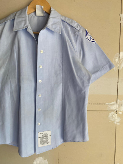 1980s Navy Button Up | M
