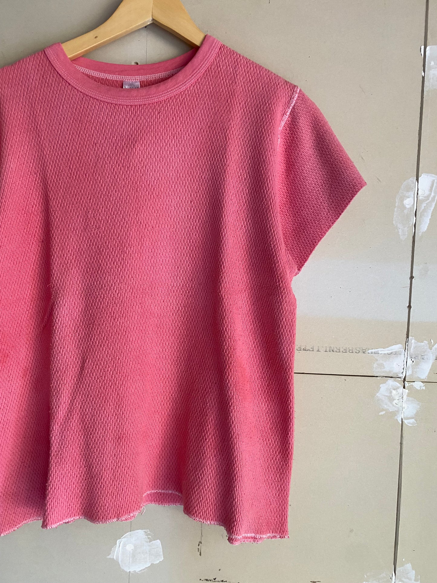 1990s Faded Red Thermal Tee | L