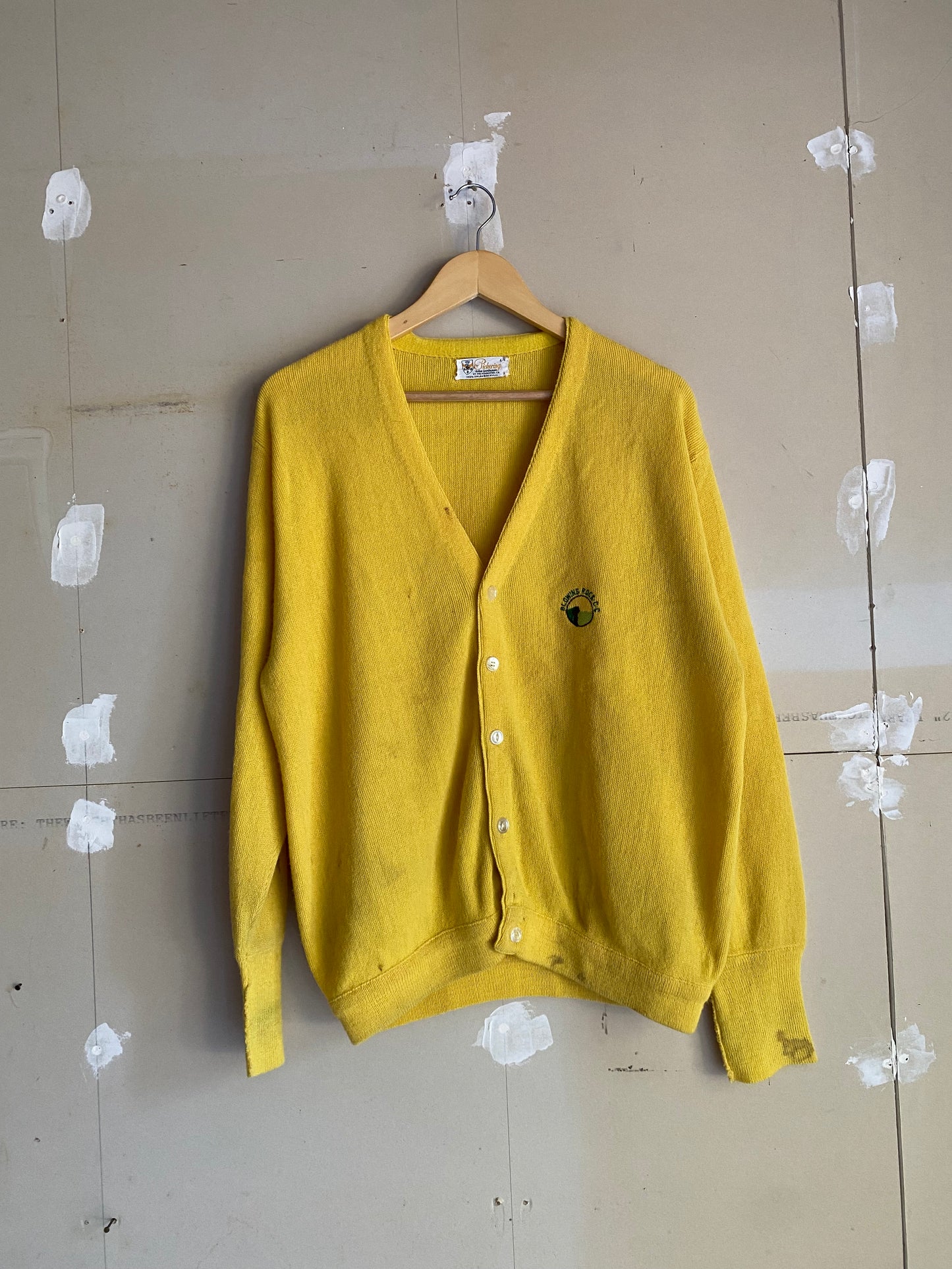 1980s Yellow Cardigan | L