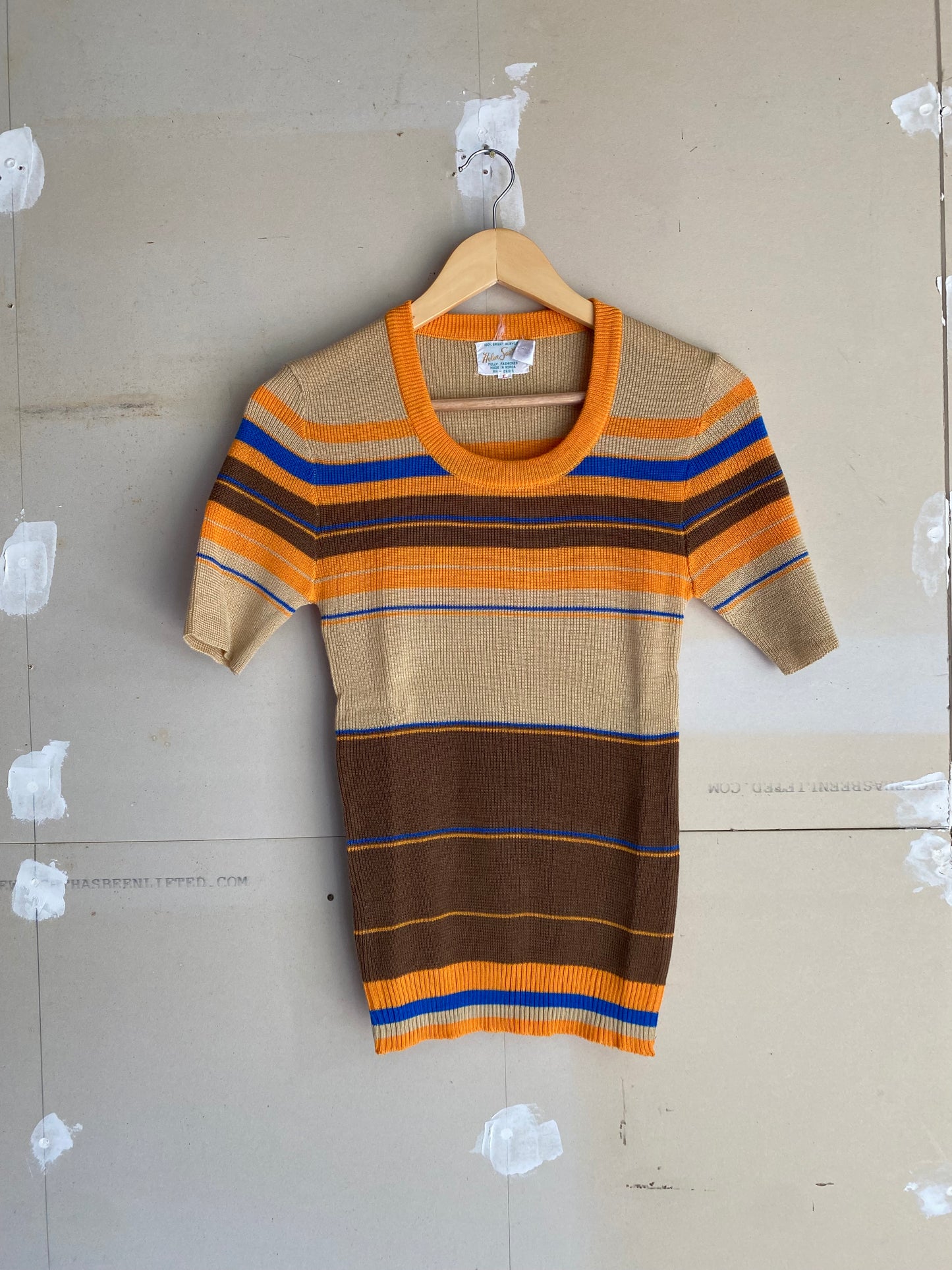 1970s Striped Knit Top | S