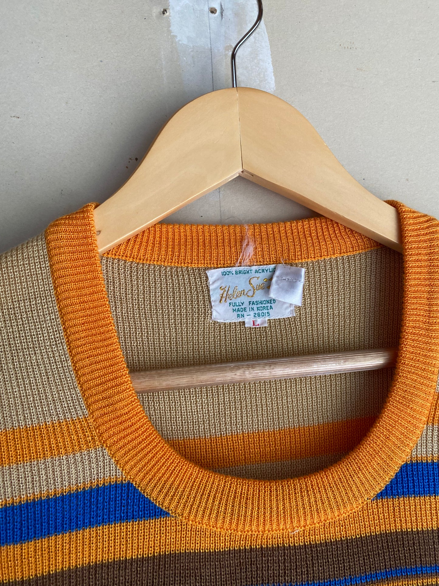 1970s Striped Knit Top | S