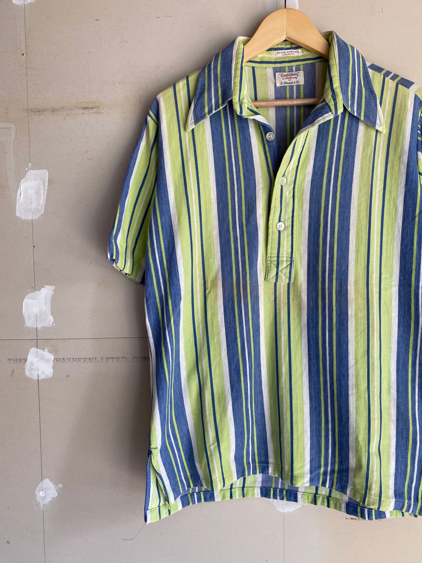 1970s Striped Levis Shirt | L