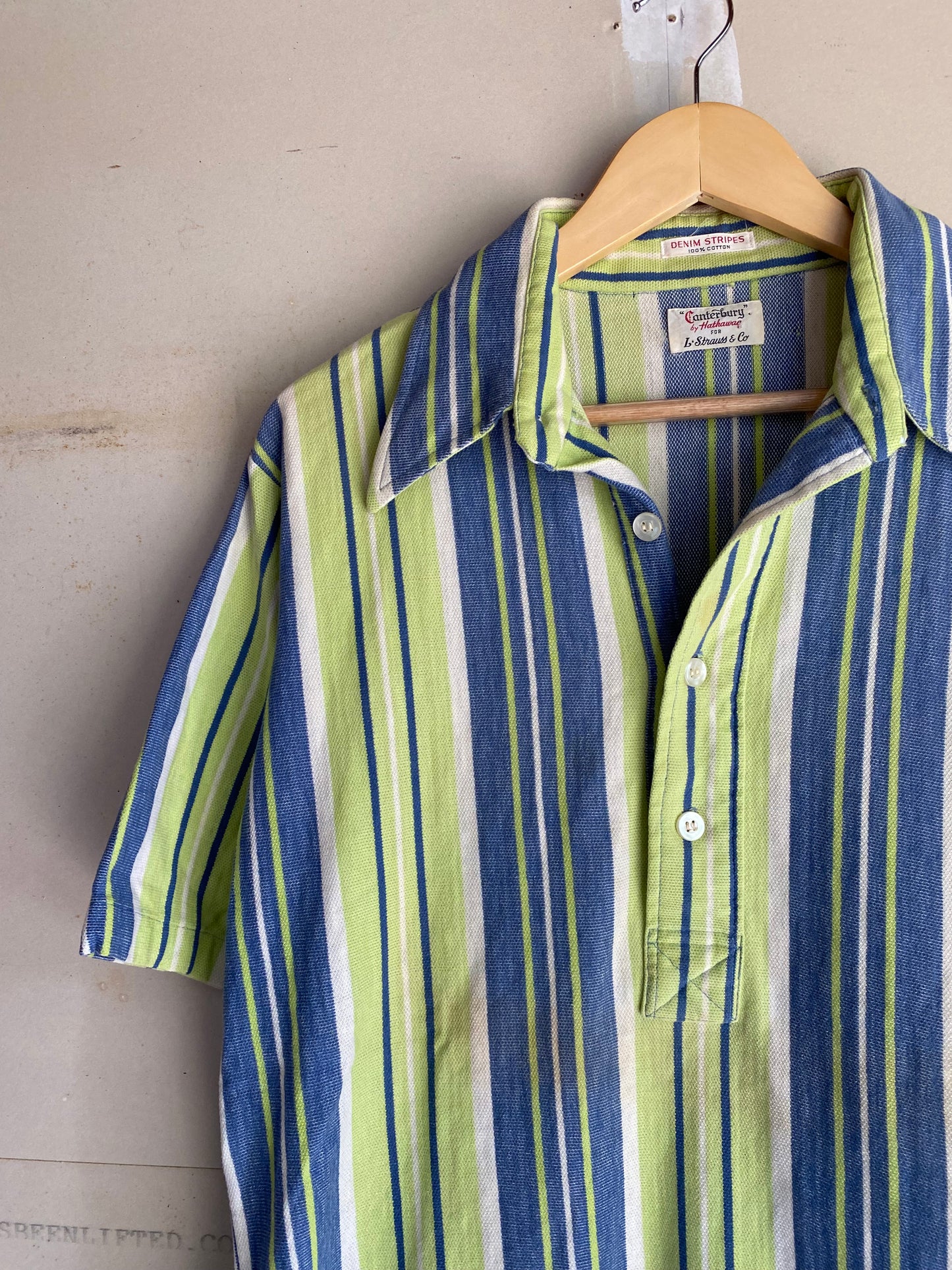 1970s Striped Levis Shirt | L