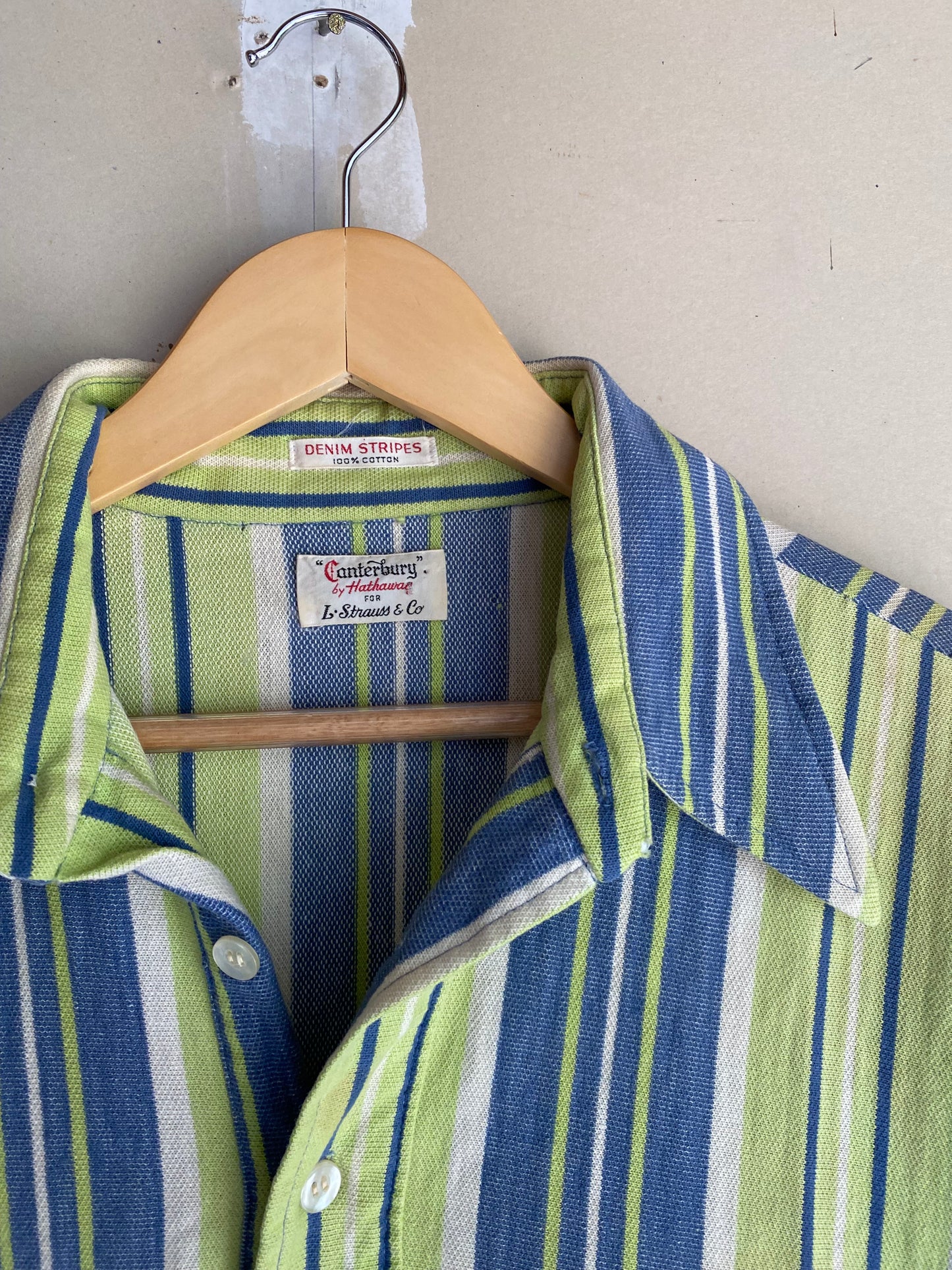 1970s Striped Levis Shirt | L