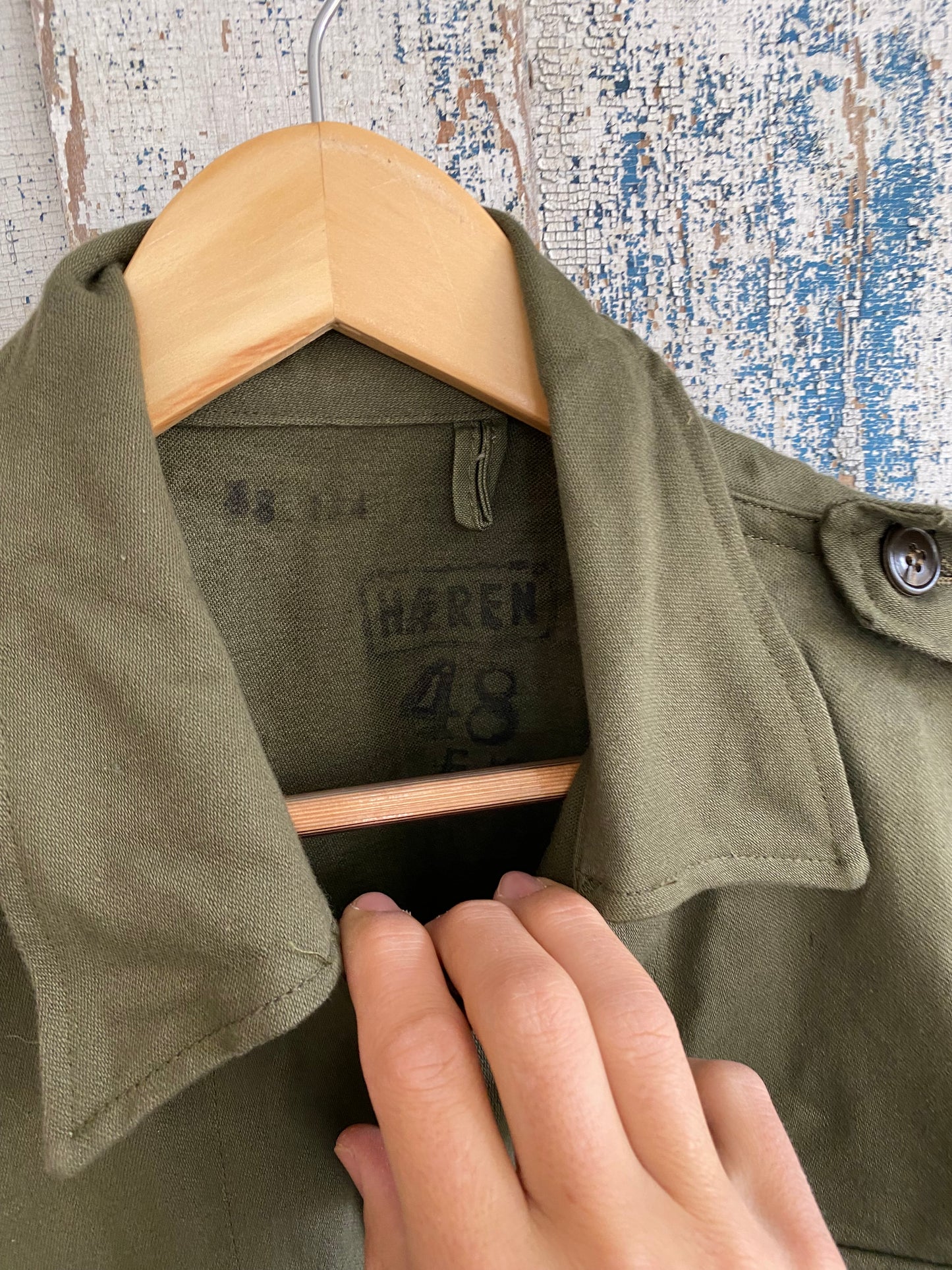 1980s German Military Shirt | L