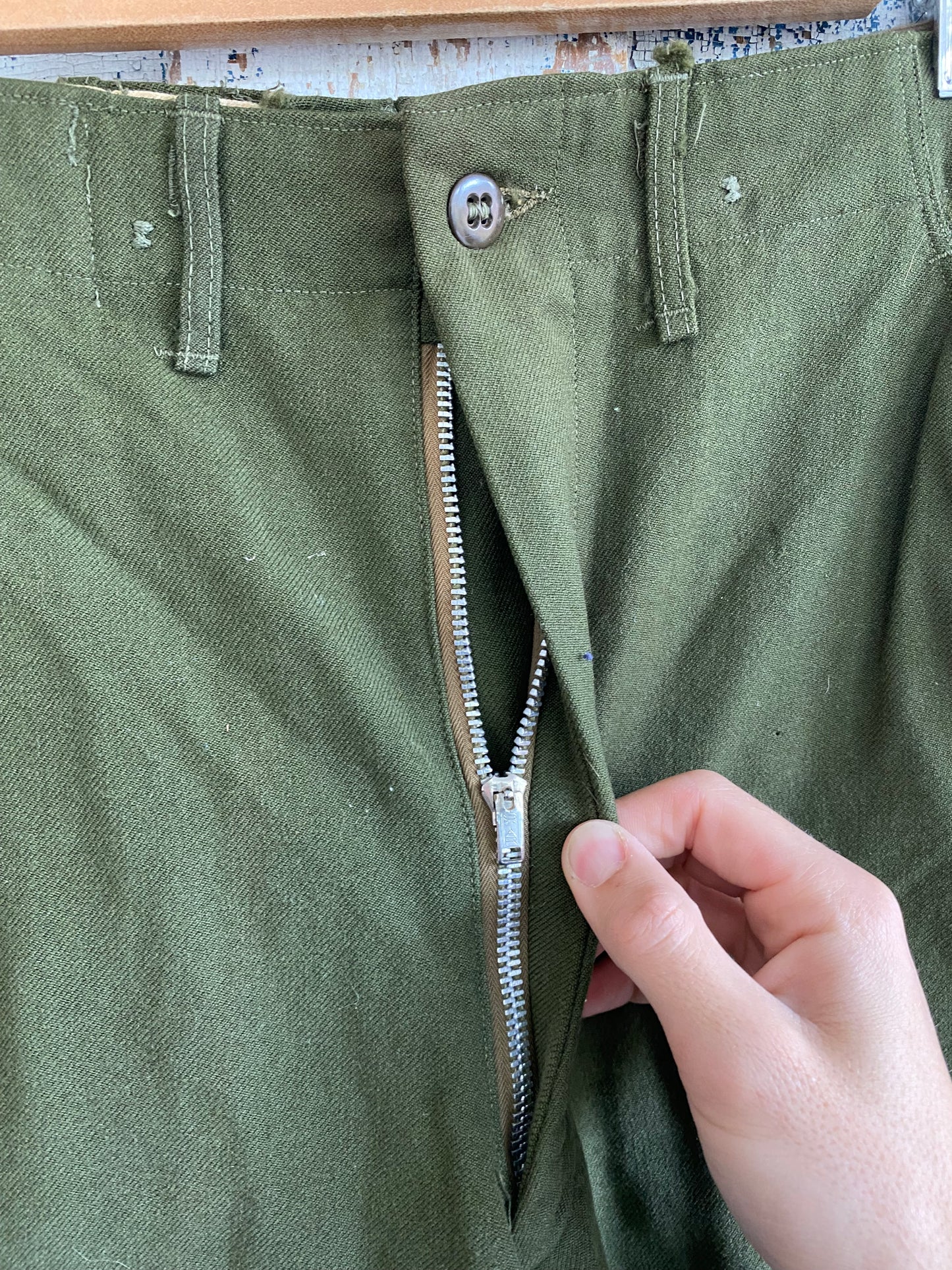 1960s Wool Military Pants | 27