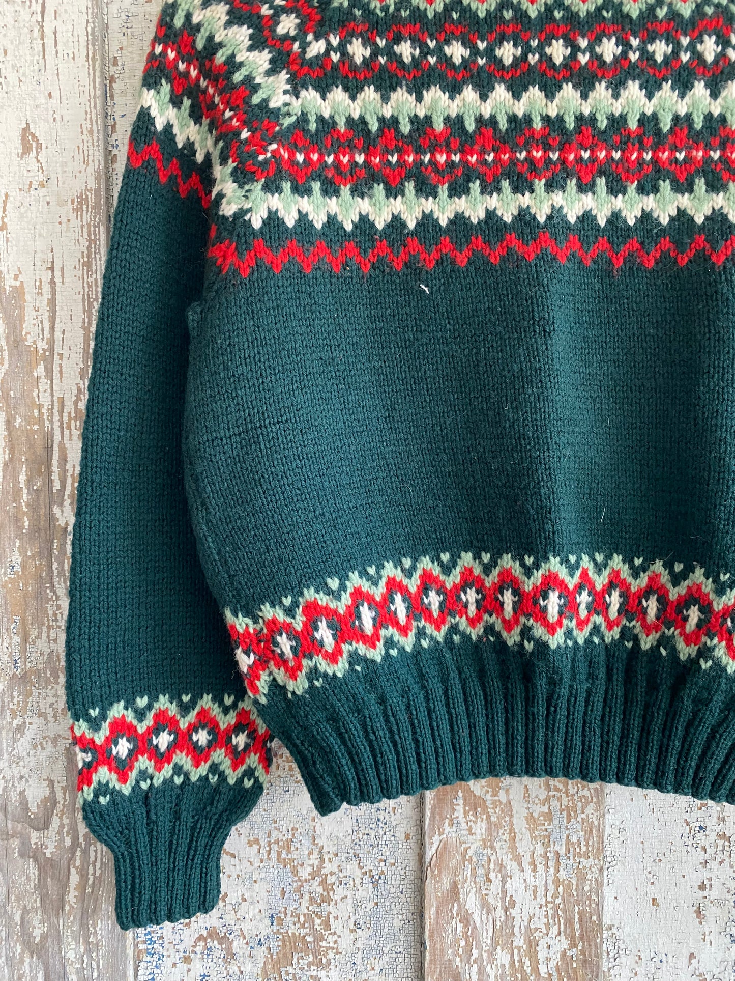1980s Fisherman Knit Sweater | S