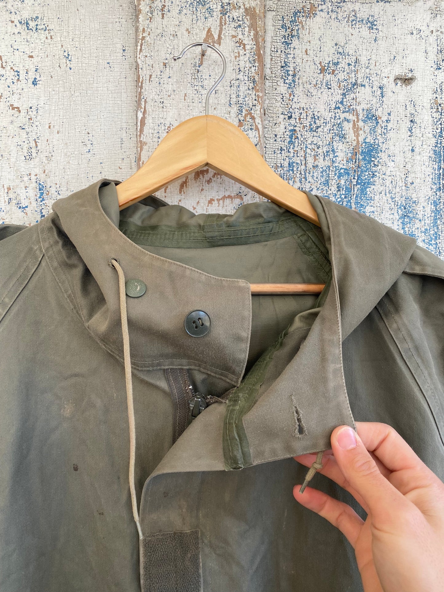 1970s Zip Up Smock Jacket | XL