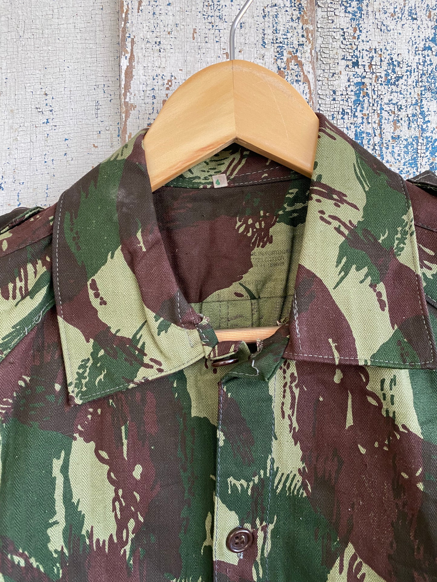 1970s Brush Stroke Camo Shirt | M