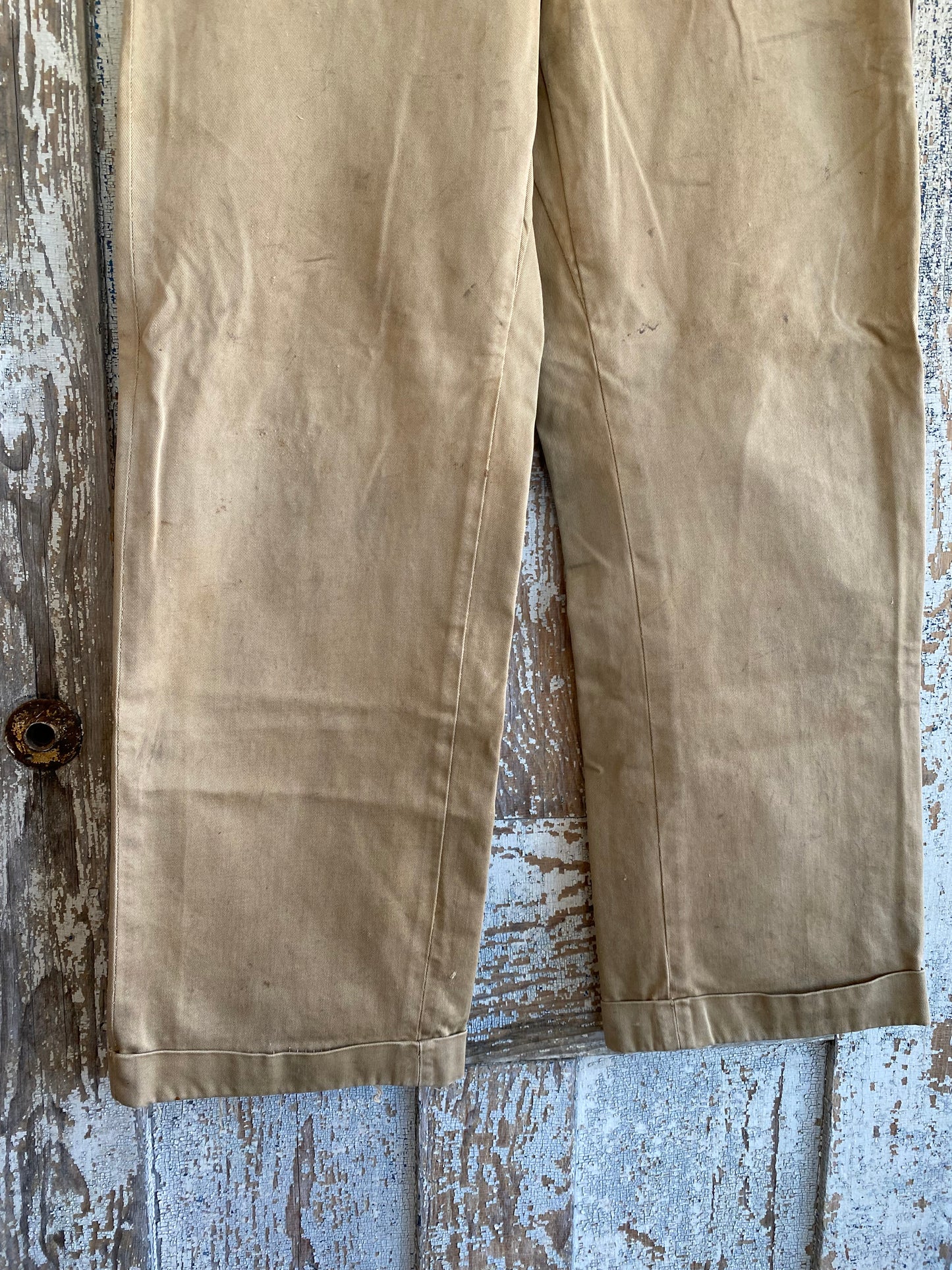 1950s Wide Leg Work Pants | 28