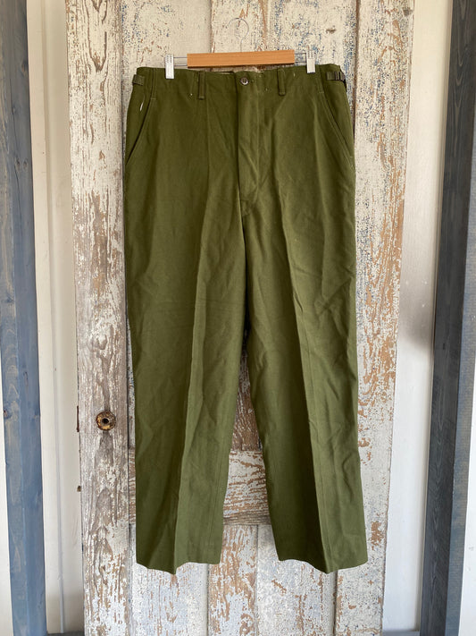 1970s Wool Military Trousers | 36