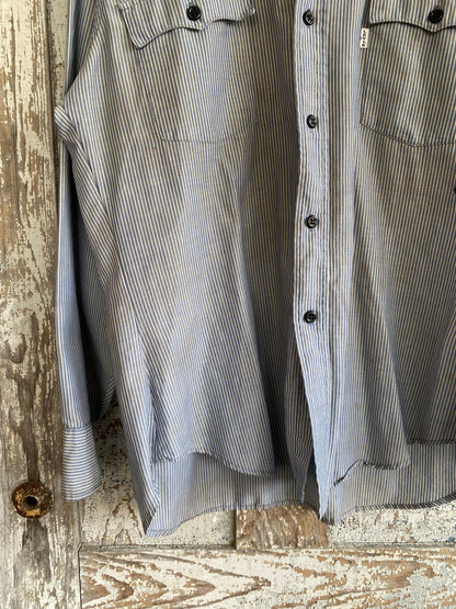 1980s Pin Striped Levi's Shirt | L